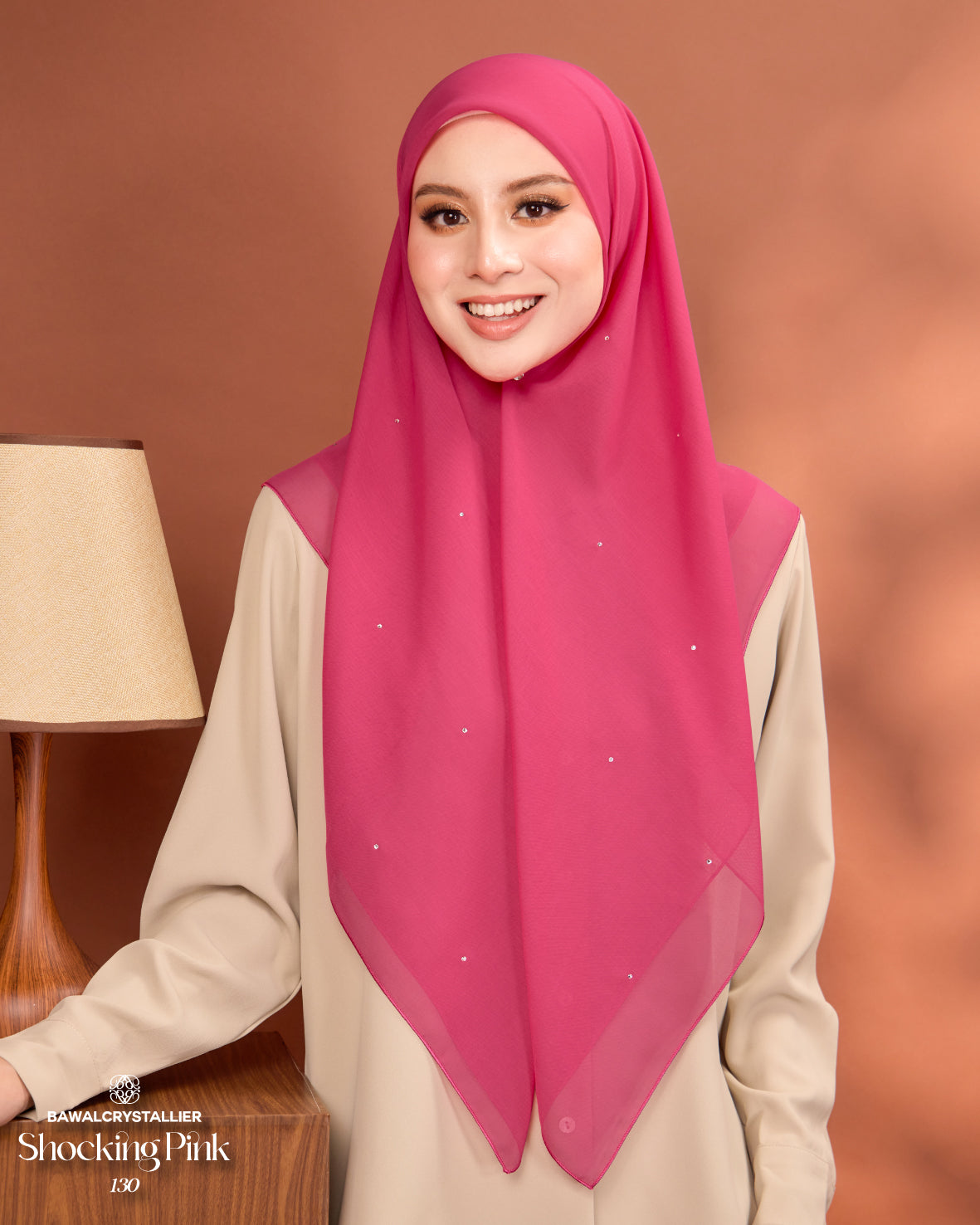 CRYSTALLIER BATU TABUR SHOCKING PINK (130)