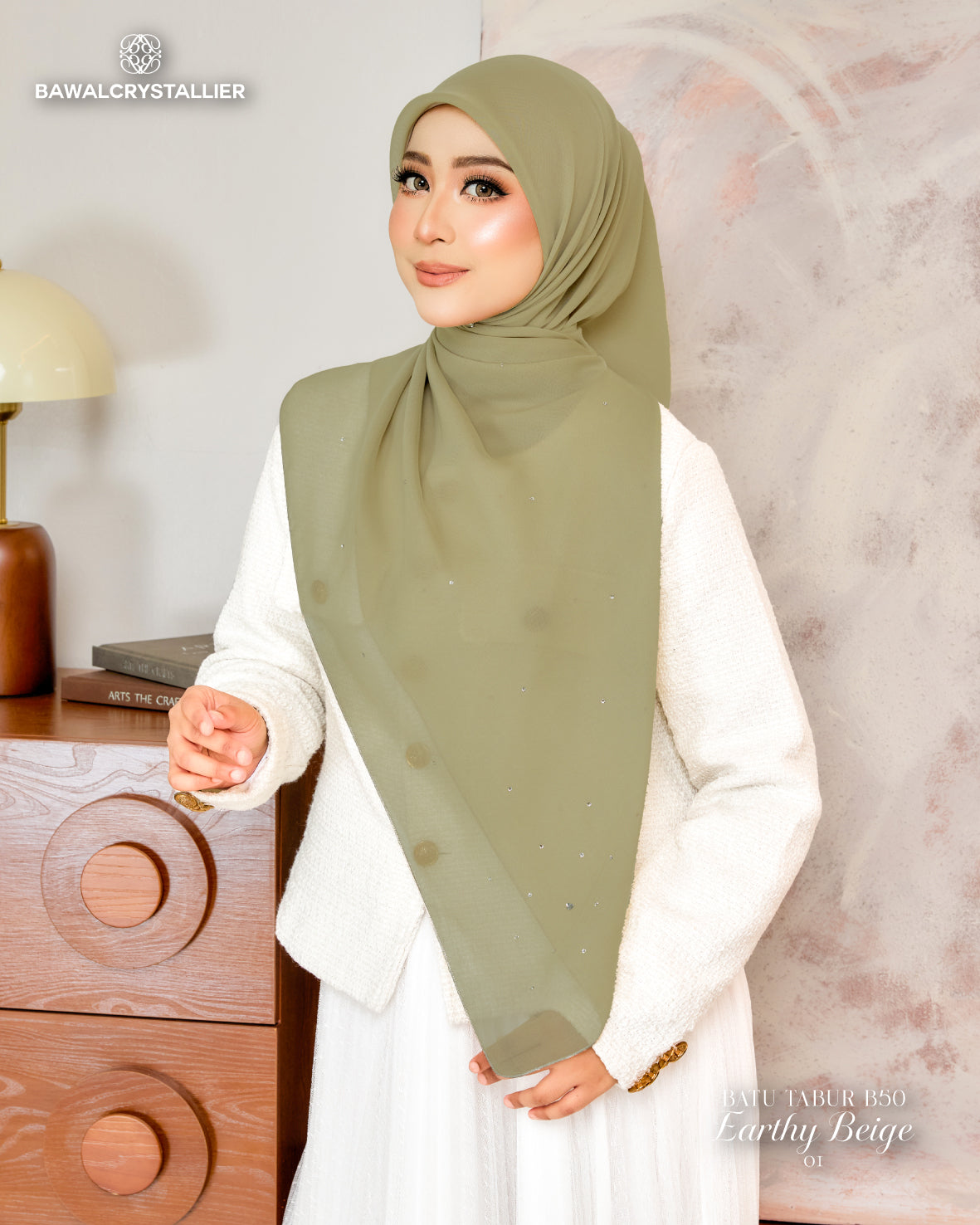 CRYSTALLIER BATU TABUR BIDANG 50 EARTHY BEIGE (01)