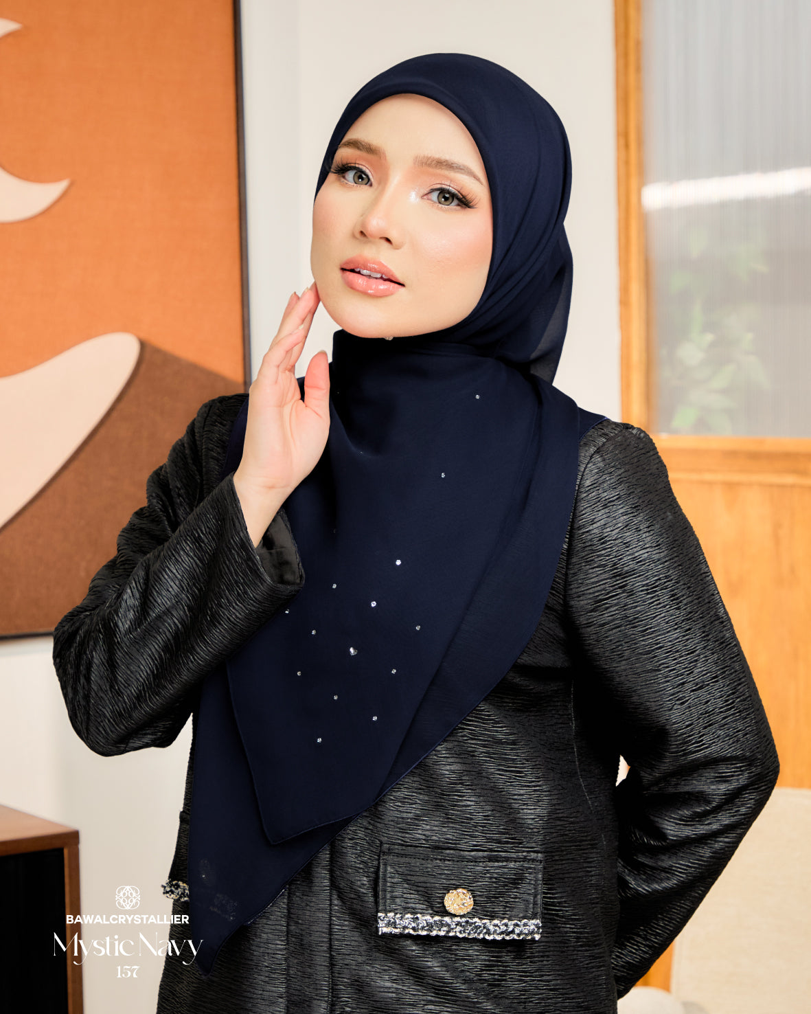 CRYSTALLIER BATU TABUR MYSTIC NAVY (157)
