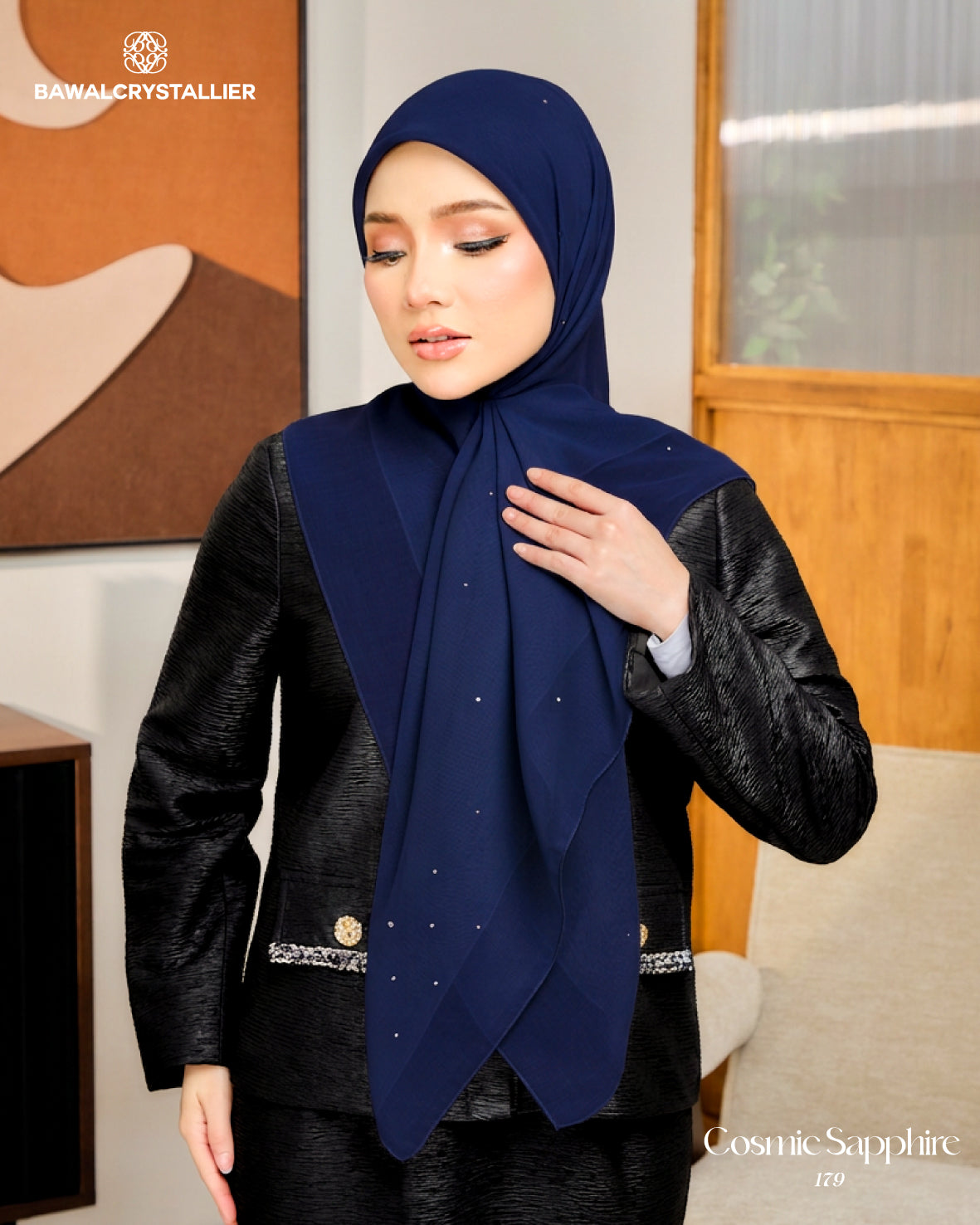 CRYSTALLIER BATU TABUR COSMIC SAPPHIRE (179)