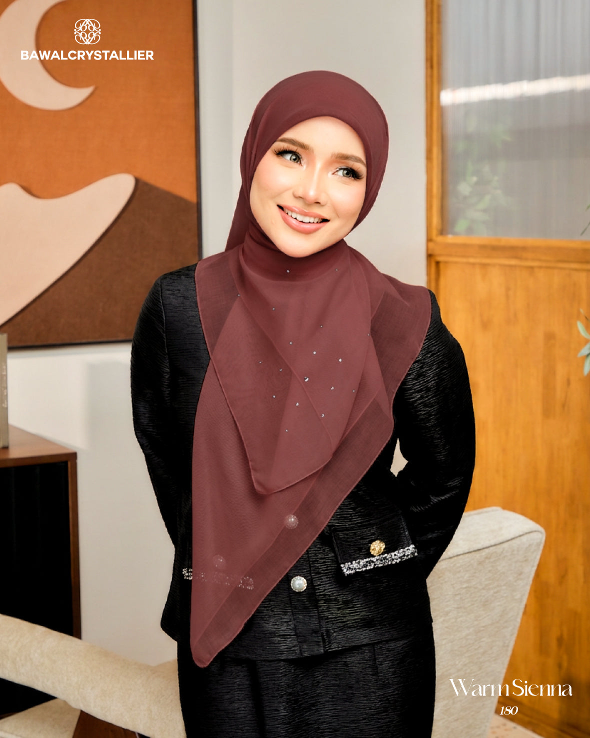 CRYSTALLIER BATU TABUR WARM SIENNA (180)