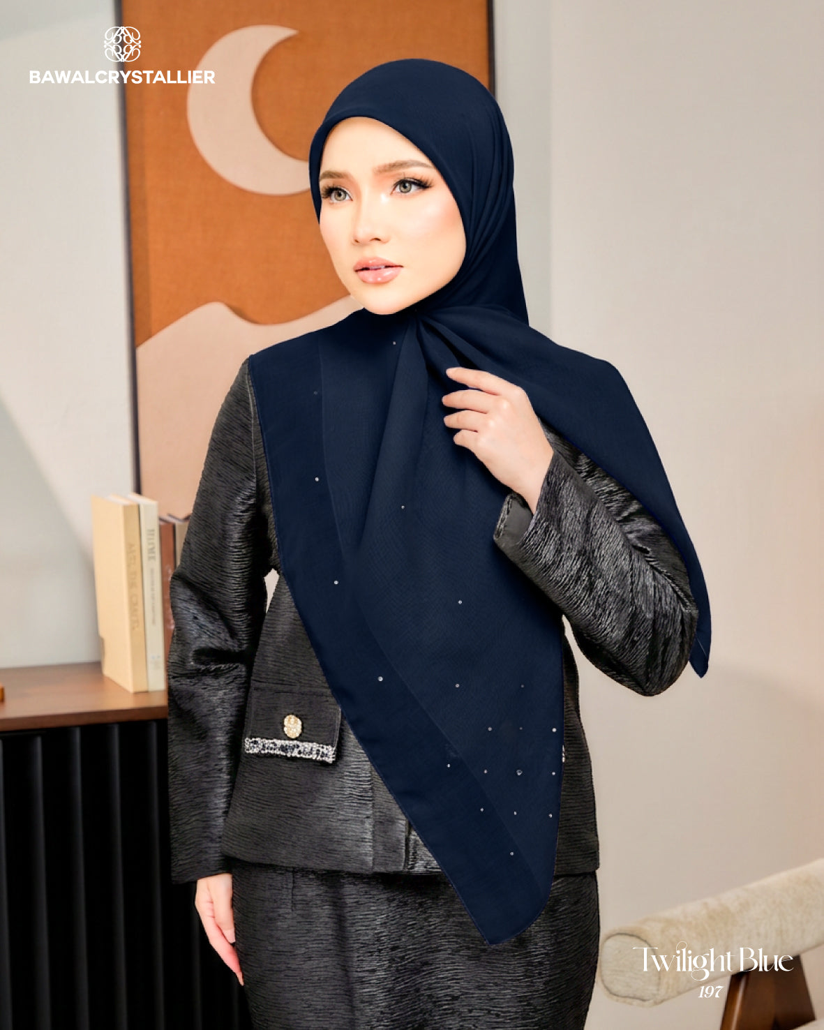 CRYSTALLIER BATU TABUR TWILIGHT BLUE (197)