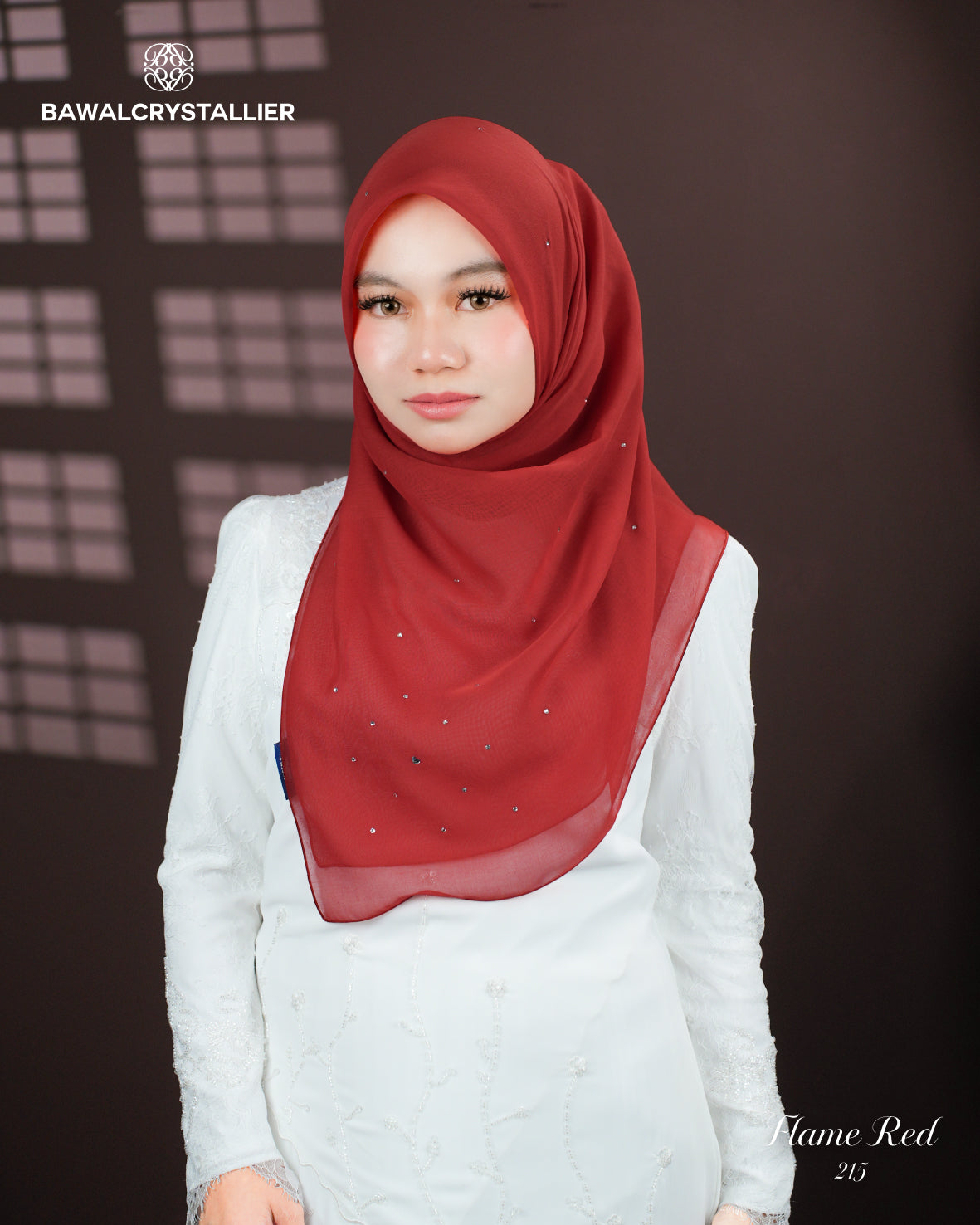 CRYSTALLIER BATU TABUR FLAME RED (215)