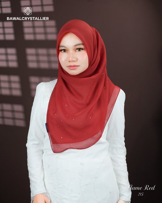 CRYSTALLIER BATU TABUR FLAME RED (215)