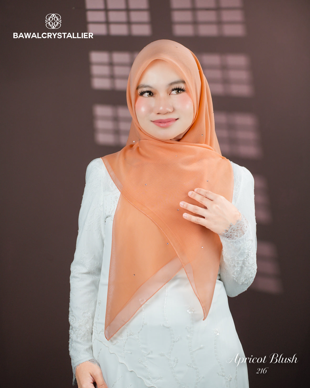 CRYSTALLIER BATU TABUR APRICOT BLUSH (216)