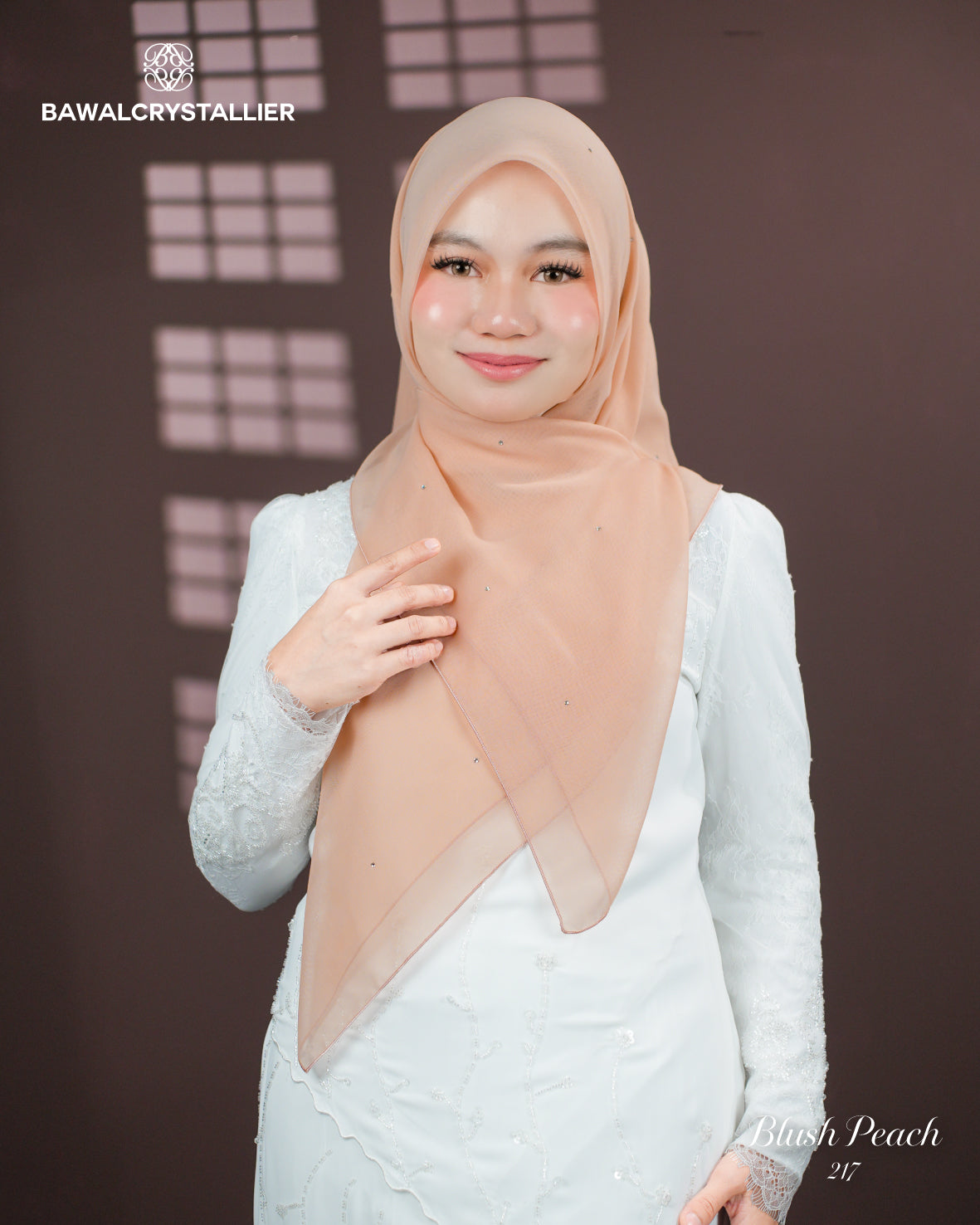 CRYSTALLIER BATU TABUR BLUSH PEACH (217)