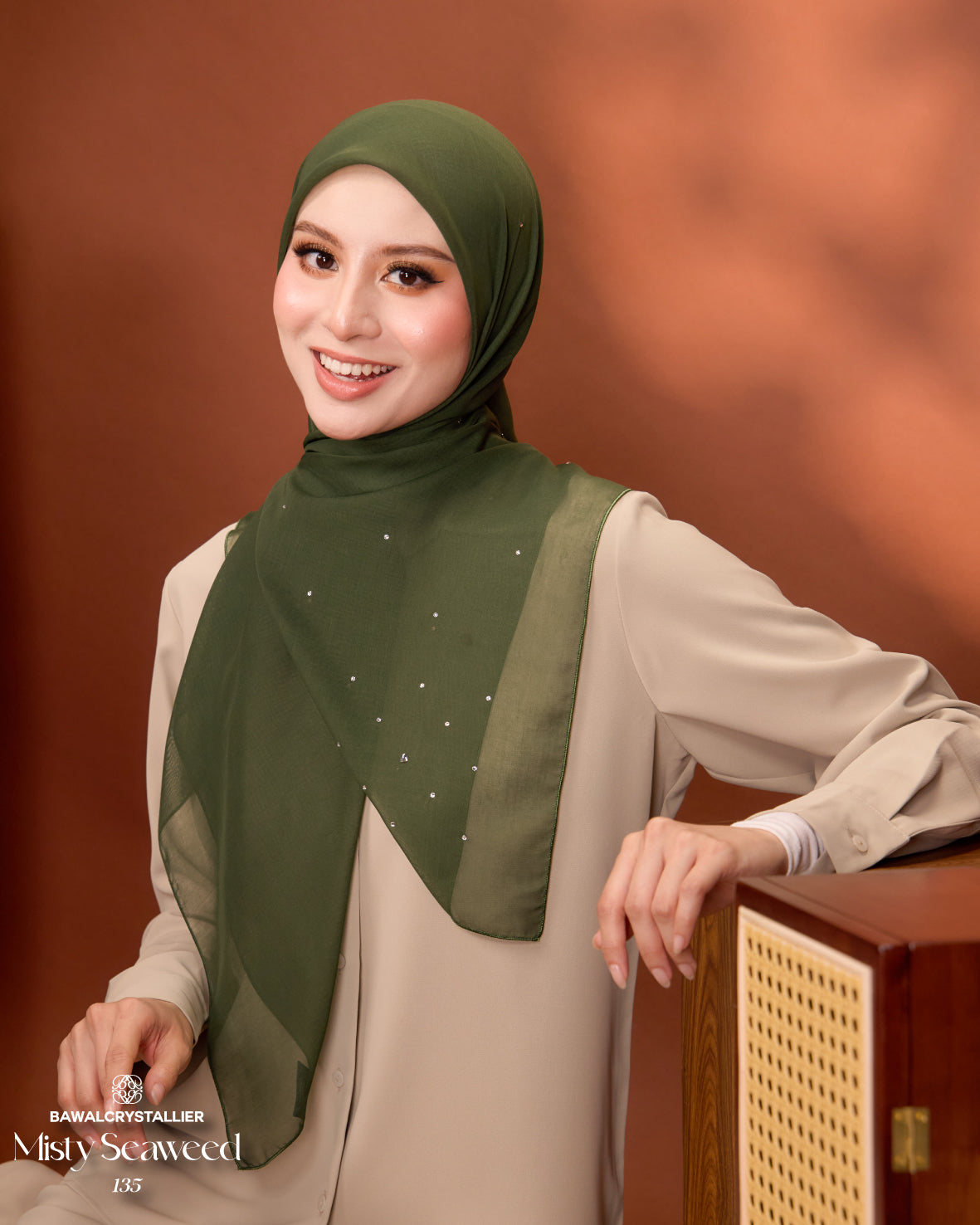 CRYSTALLIER BATU TABUR MISTY SEAWEED (135)