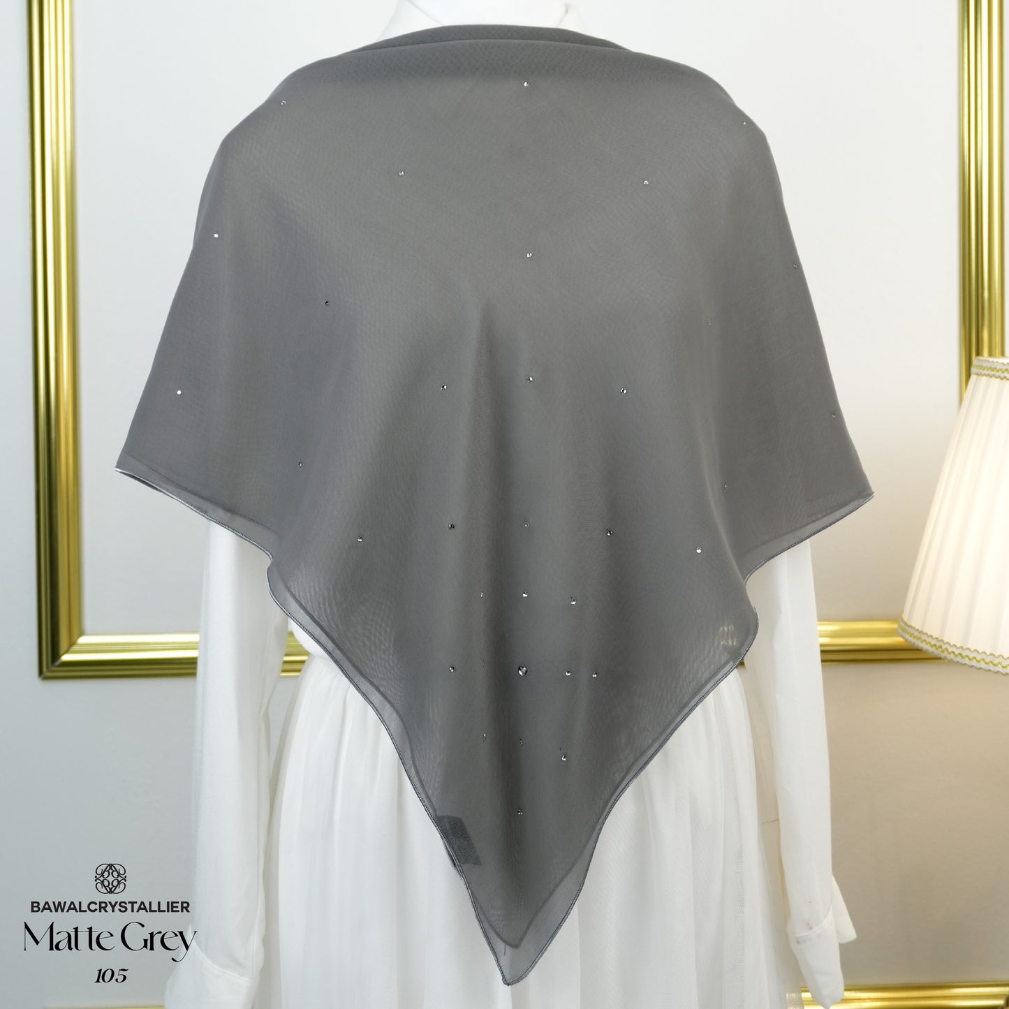CRYSTALLIER BATU TABUR MATTE GREY (105)