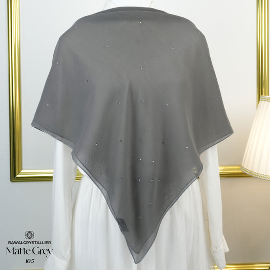 CRYSTALLIER BATU TABUR MATTE GREY (105)