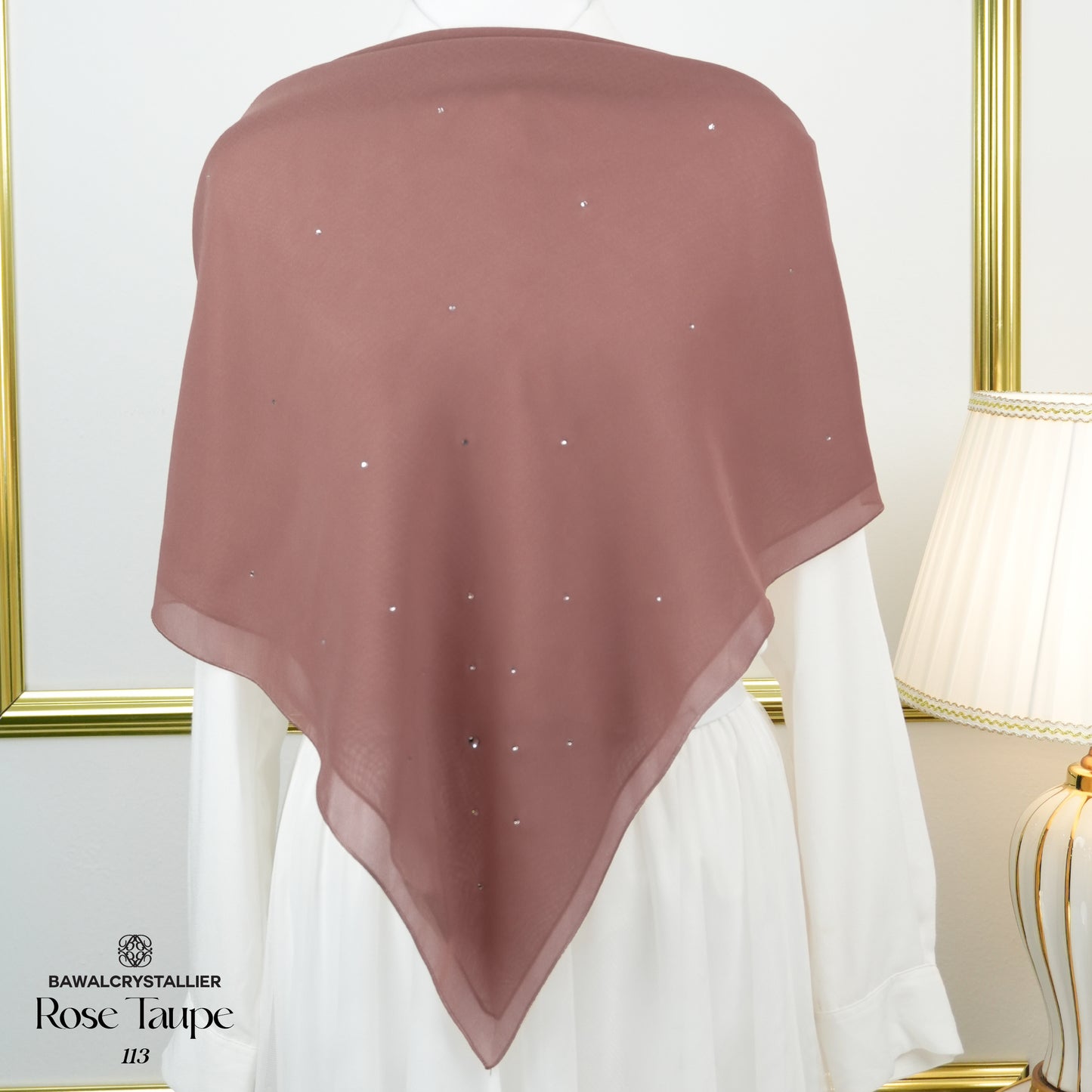 CRYSTALLIER BATU TABUR ROSE TAUPE (113)
